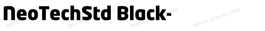 NeoTechStd Black字体转换